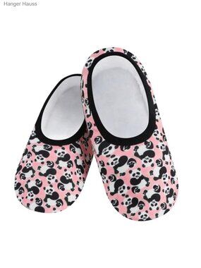 Snoozies Skinnies Animal Slipper Socks Cozy Foldable Sherpa Lined